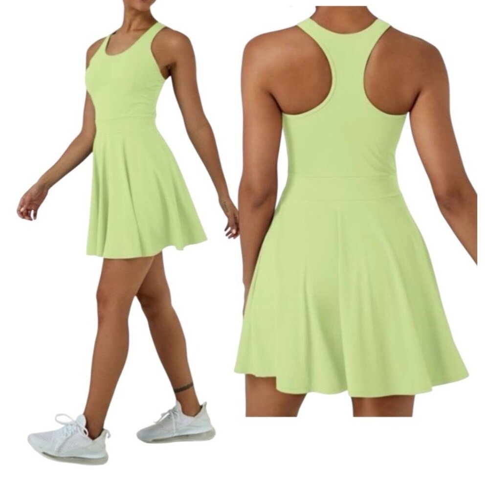 HALARA Lime Green Mini Dress